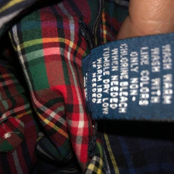 Boys Sz M Ralph Lauren Polo Plaid L/S Shirt - Picture 13 of 13